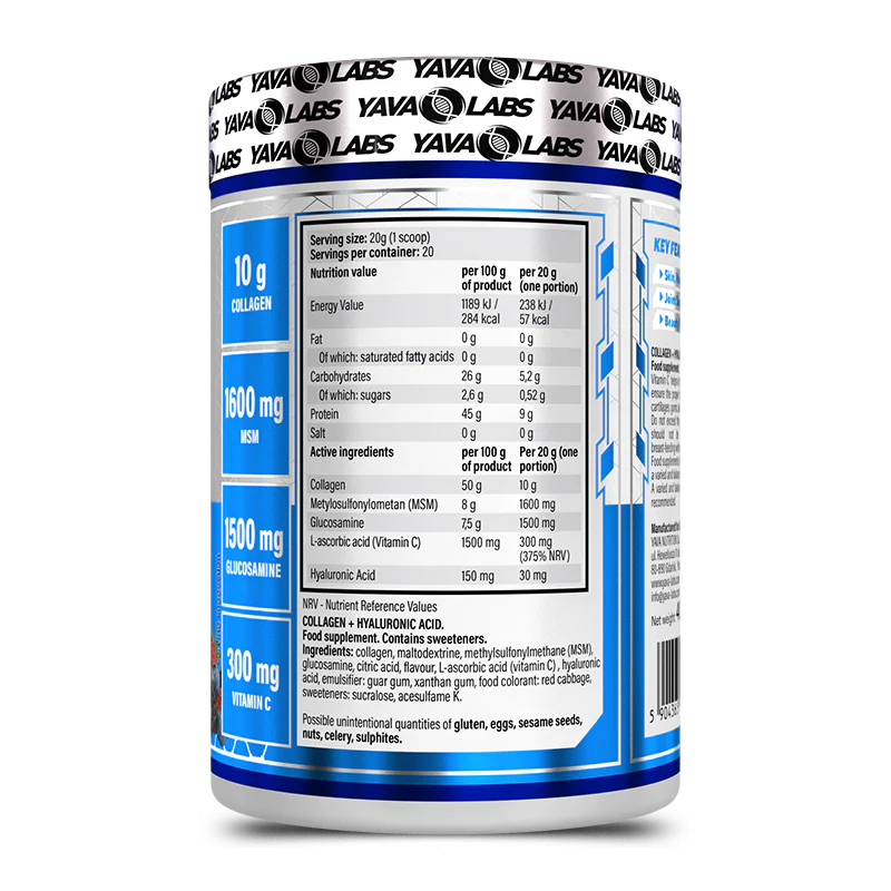 COLÁGENO + ÁCIDO HIALURÓNICO 400 g